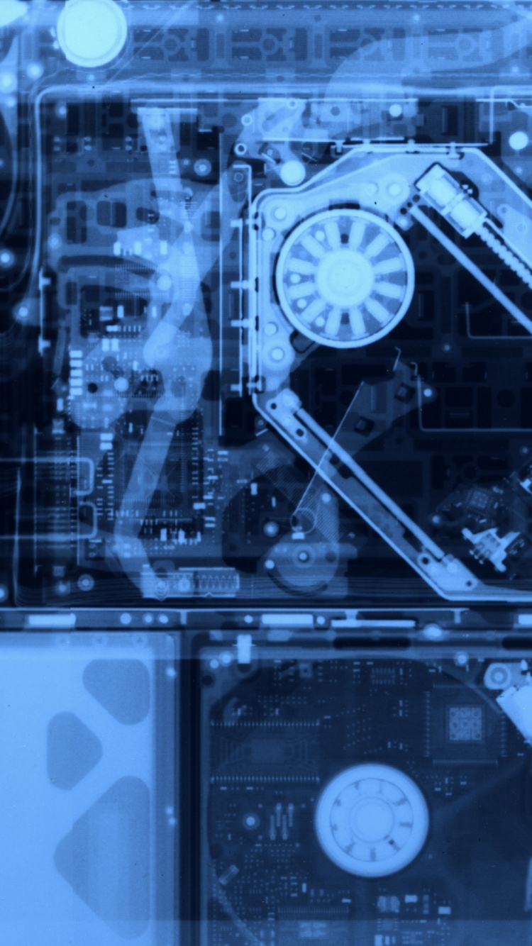 Mélangeur Audio Noir et Bleu. Wallpaper in 750x1334 Resolution