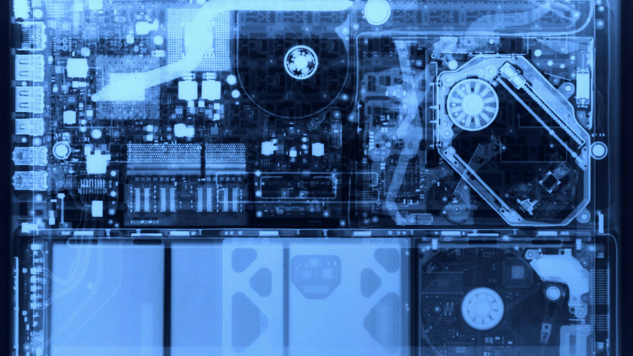 Schwarz-blauer Audiomixer. Wallpaper in 2560x1440 Resolution