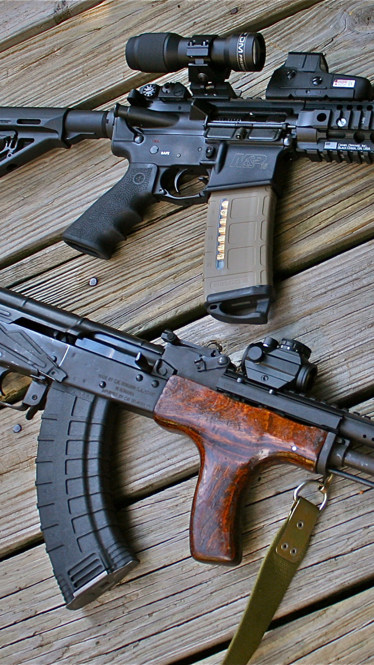 Rifle, m4 Carbine, Firearm, Gun, Assault Rifle. Wallpaper in 750x1334 Resolution
