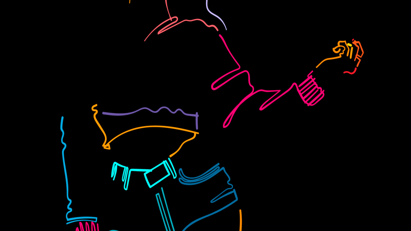 Artes Visuales, Diseño Gráfico, Dibujo, Manga, el Cartel Electrónico. Wallpaper in 1366x768 Resolution