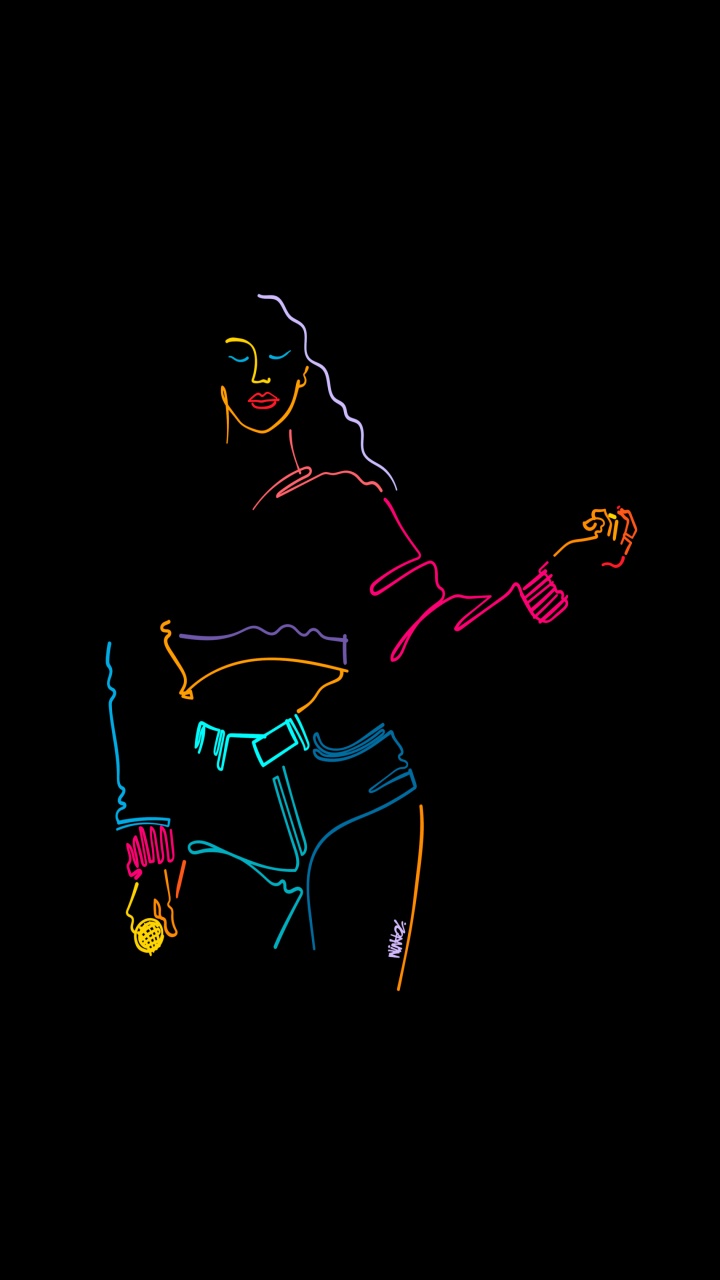 Neon Sign, Visual Arts, Graphic Design, Drawing, Sleeve. Wallpaper in 720x1280 Resolution