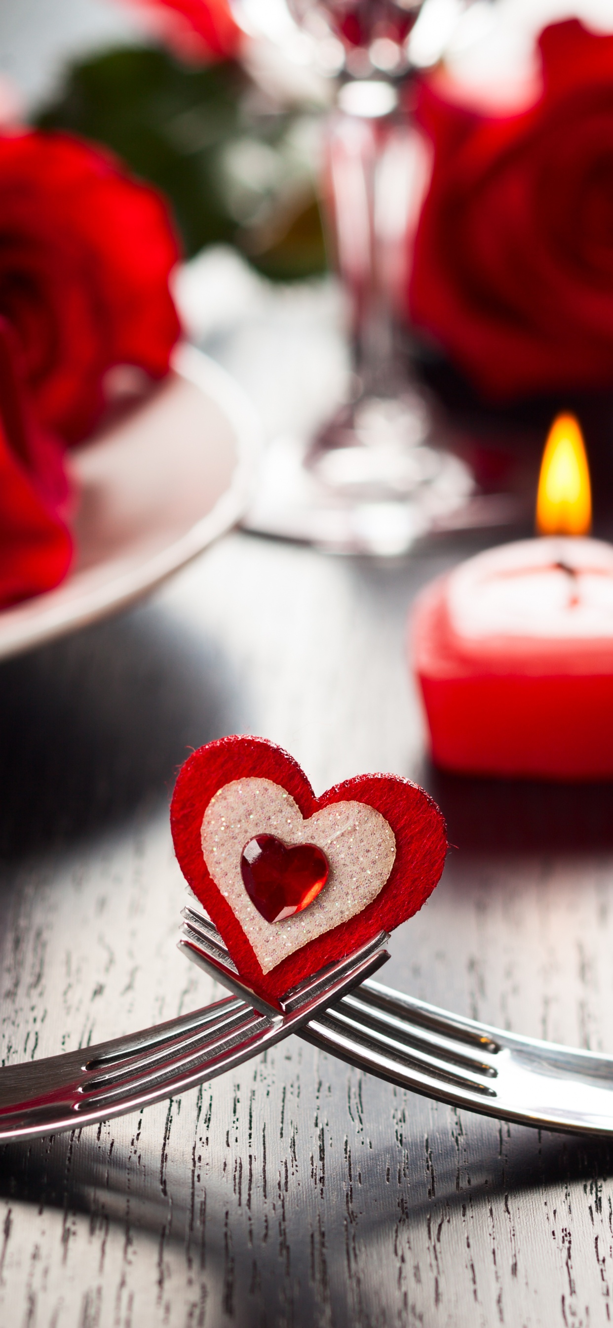 Dinner, Valentines Day, Restaurant, Red, Heart. Wallpaper in 1242x2688 Resolution