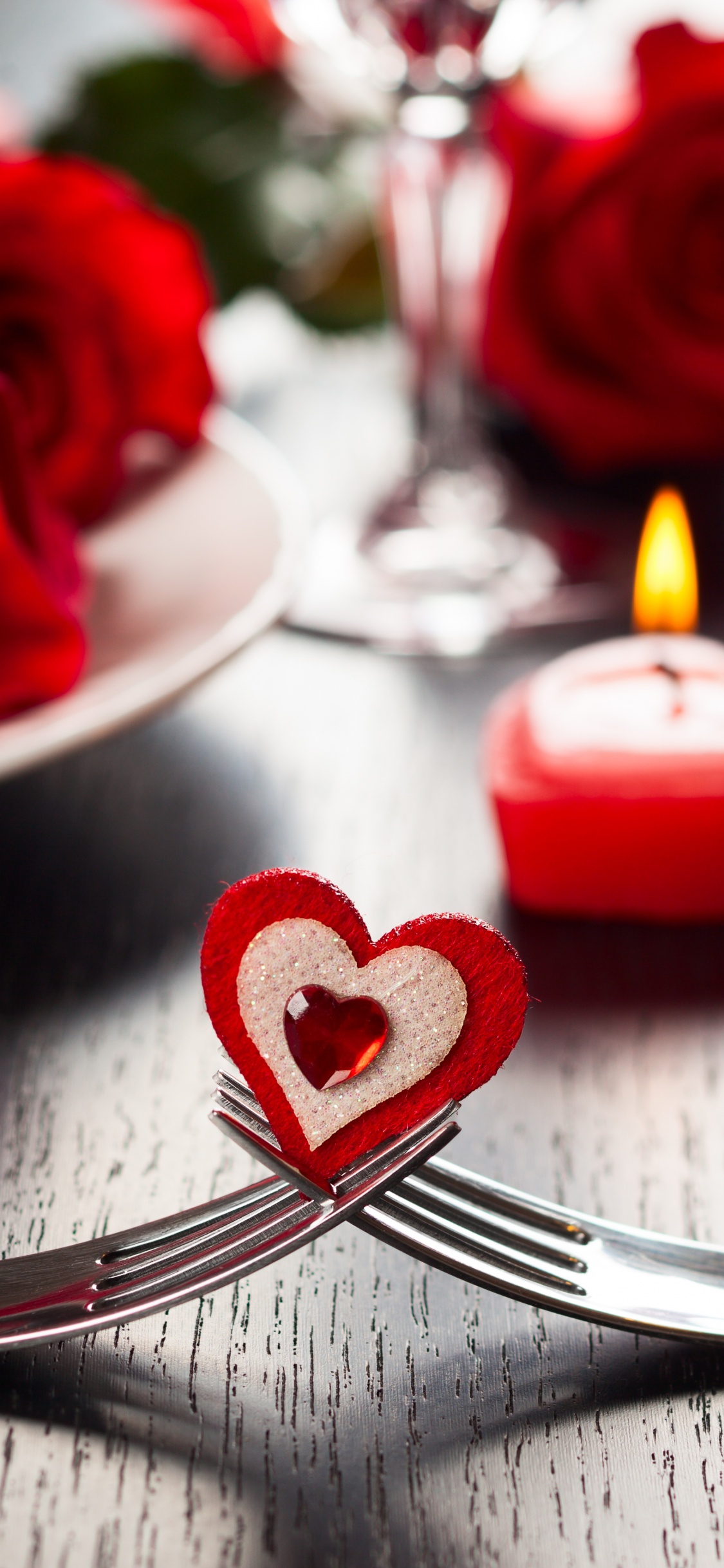 Valentines Tag, Restaurant, Herzen, Liebe, Kit. Wallpaper in 1125x2436 Resolution
