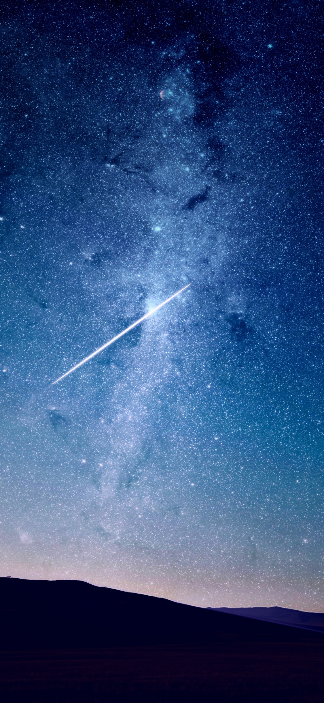 White and Black Plane on Blue Sky. Wallpaper in 1125x2436 Resolution