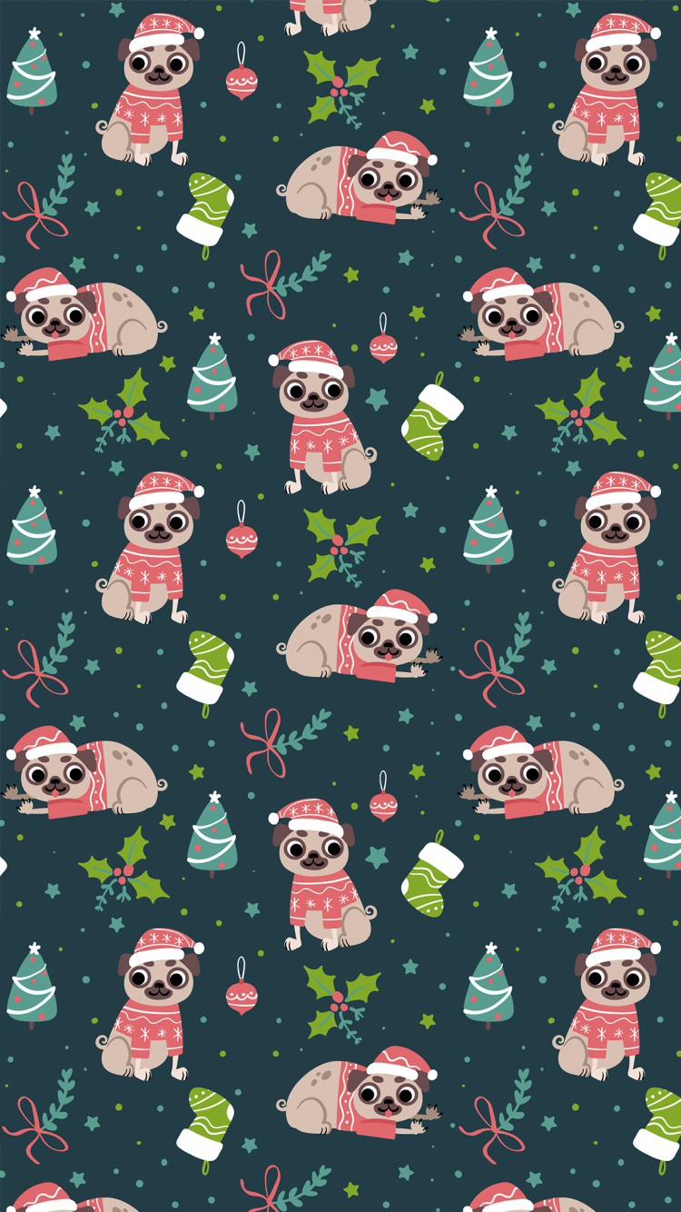 Navidad, Diseño, Textil, la Botánica, Rosa. Wallpaper in 750x1334 Resolution