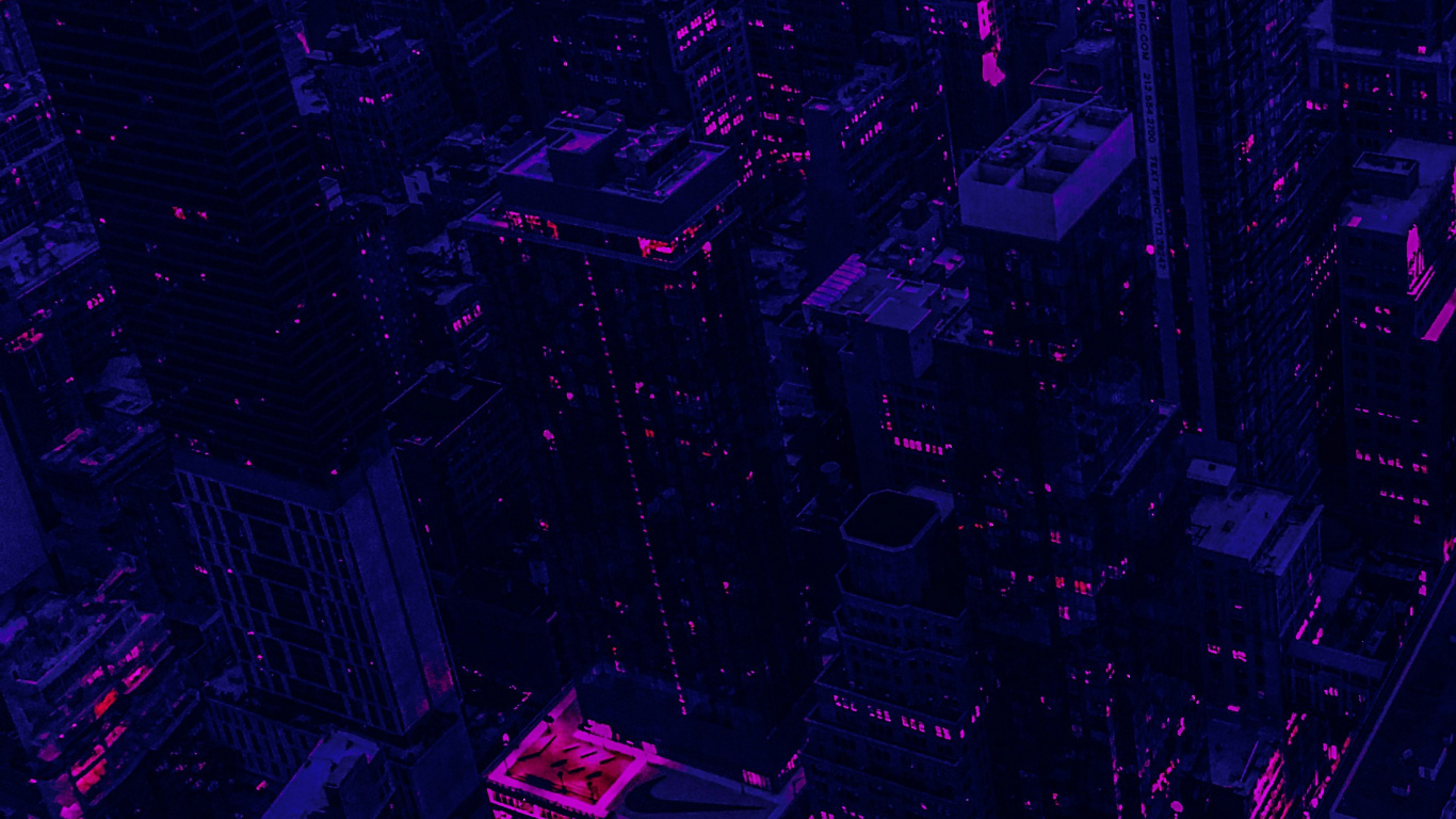 Smartphone, Purple, Forehead, High Rise Building, Metropolis. Wallpaper in 1366x768 Resolution