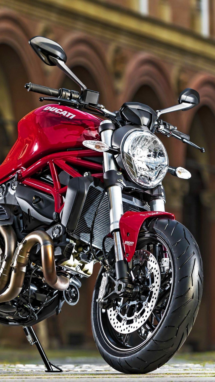 Red and Black Sports Bike. Wallpaper in 720x1280 Resolution