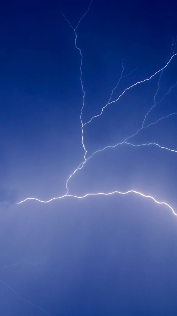 闪电, 雷雨, 天空 壁纸 750x1334 允许