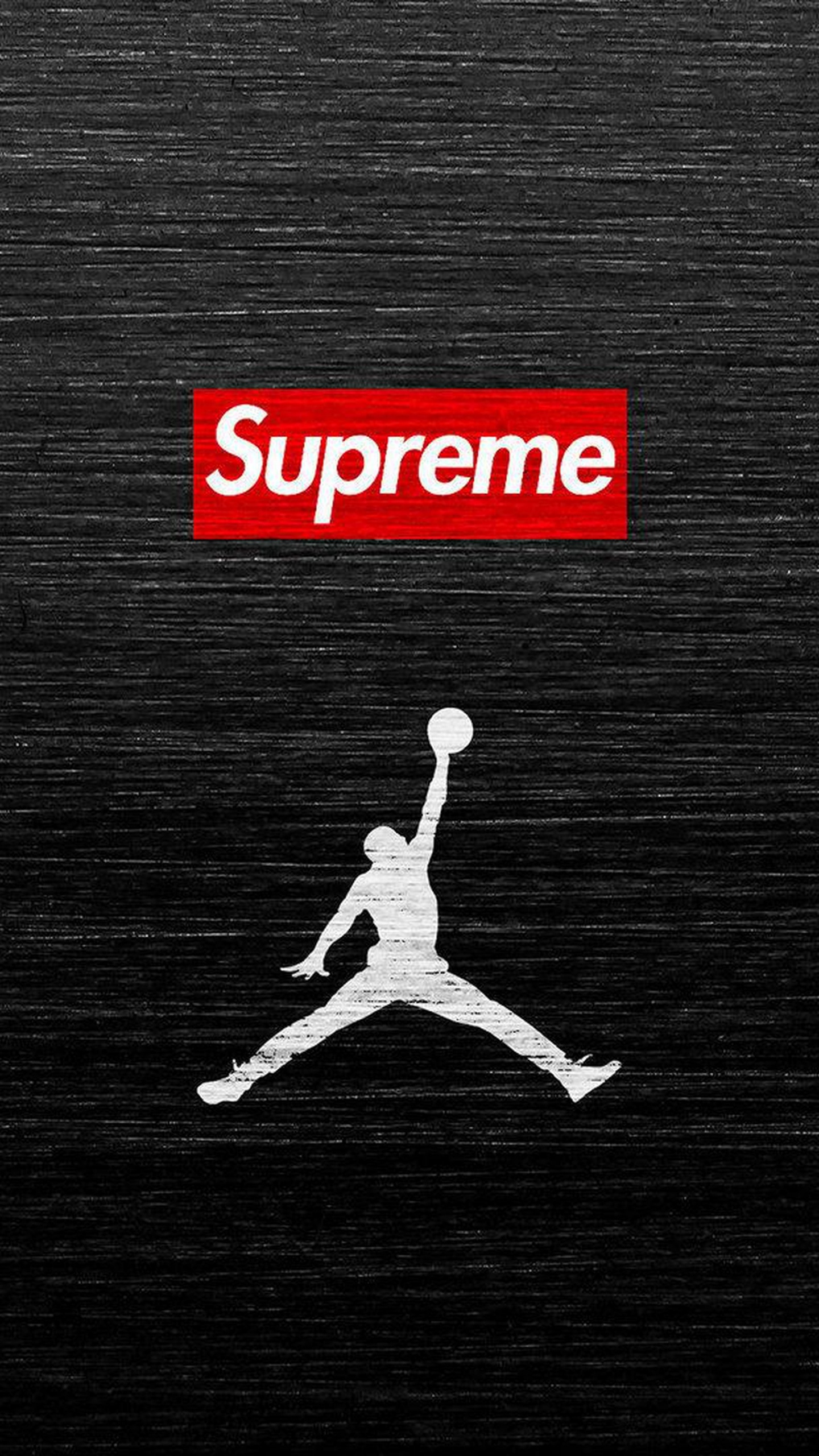 Logo, Brand, Darkness, Monochrome Mode, Supreme. Wallpaper in 1440x2560 Resolution