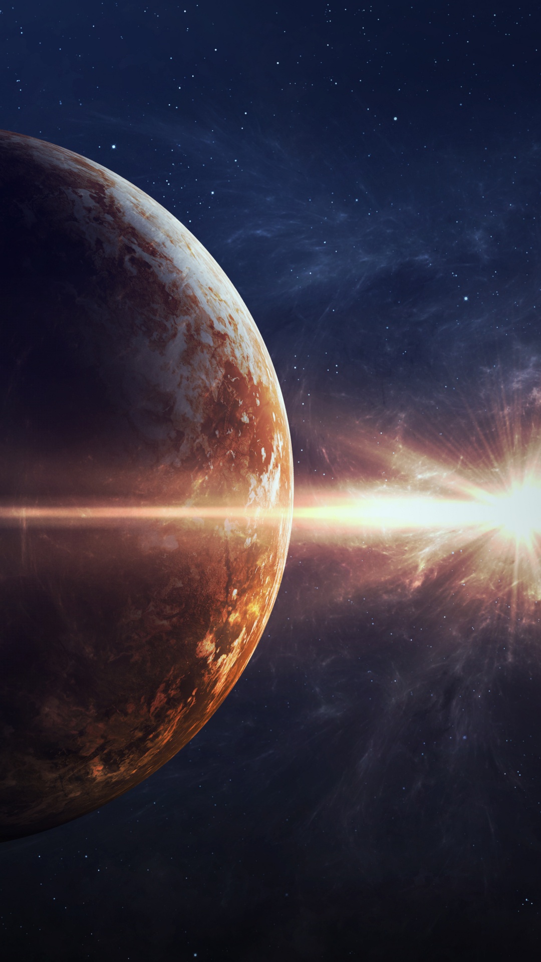 Luna Llena Con Fondo Negro. Wallpaper in 1080x1920 Resolution