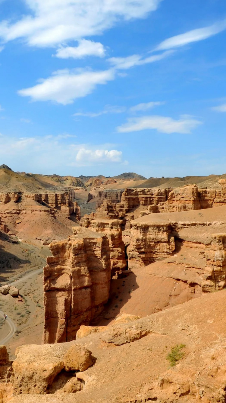荒地, 形成, Wadi, 峡谷, 天空 壁纸 750x1334 允许