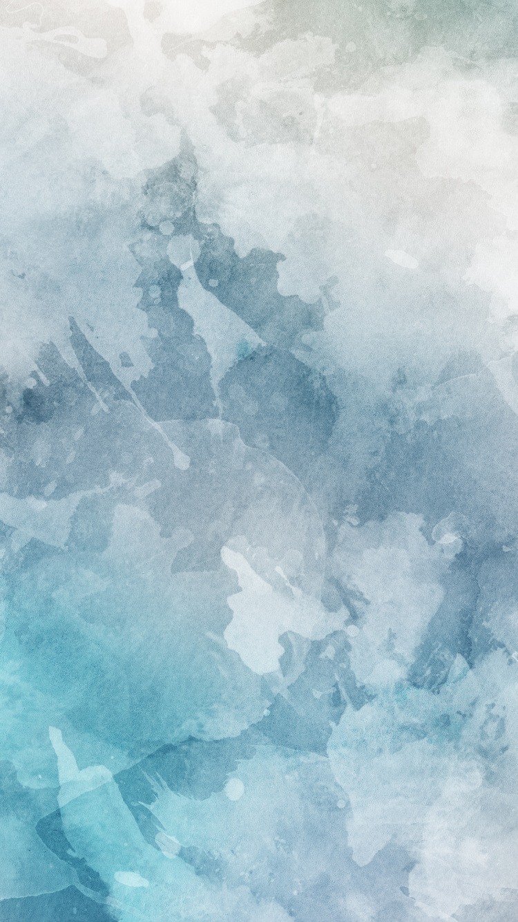 Peinture Abstraite Blanche et Bleue. Wallpaper in 750x1334 Resolution