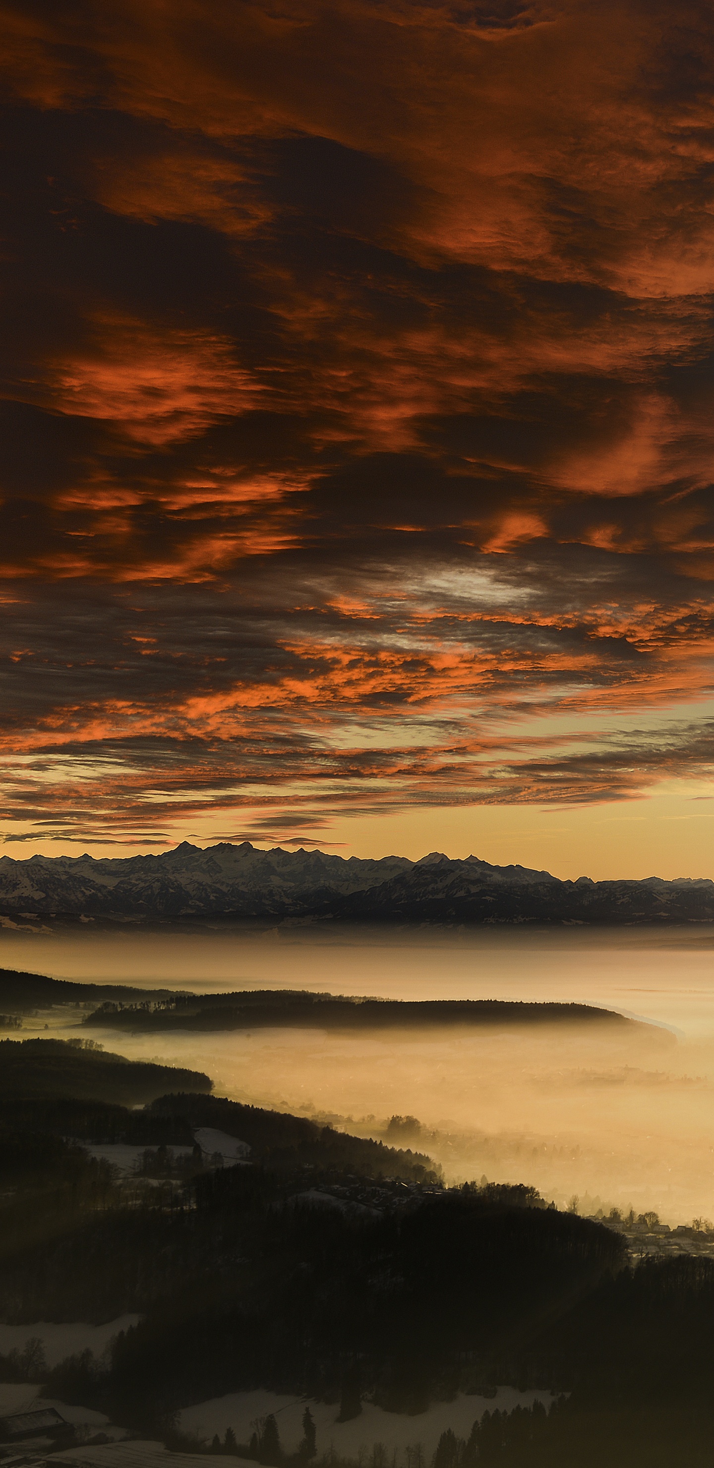 Sunset, Nature, Cloud, Horizon, Sunrise. Wallpaper in 1440x2960 Resolution