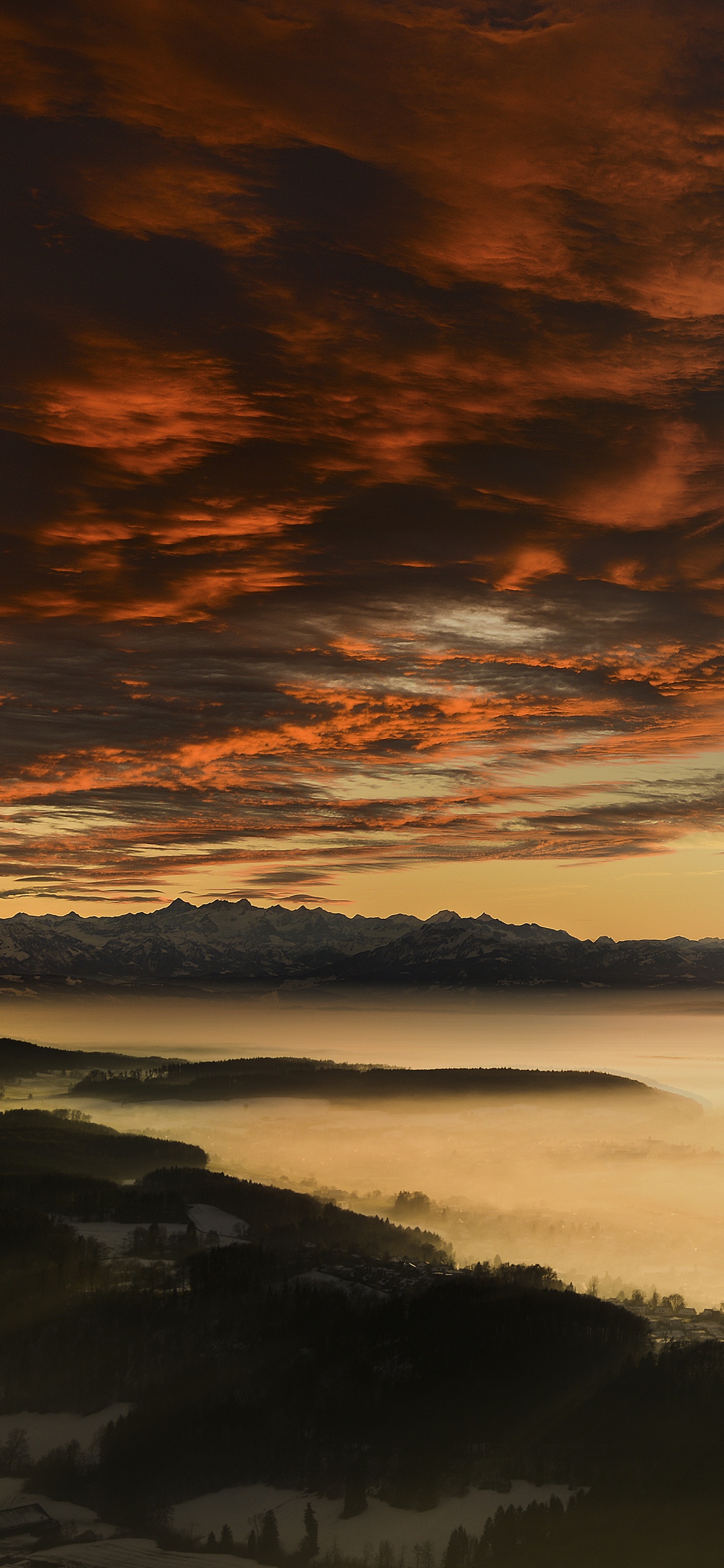 Sonnenuntergang, Natur, Cloud, Horizont, Sonnenaufgang. Wallpaper in 1242x2688 Resolution