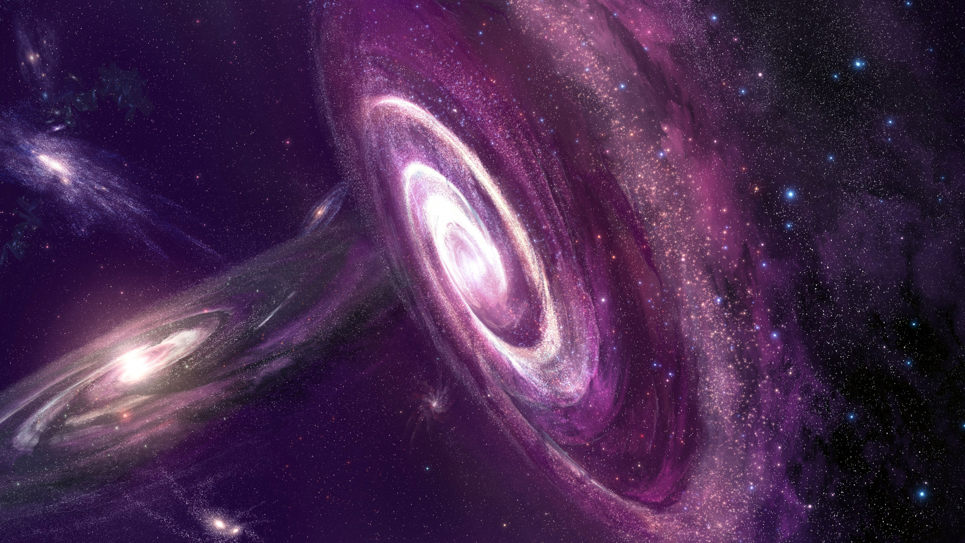 宇宙, 这个星球, 外层空间, 紫色的, 紫罗兰色 壁纸 1920x1080 允许