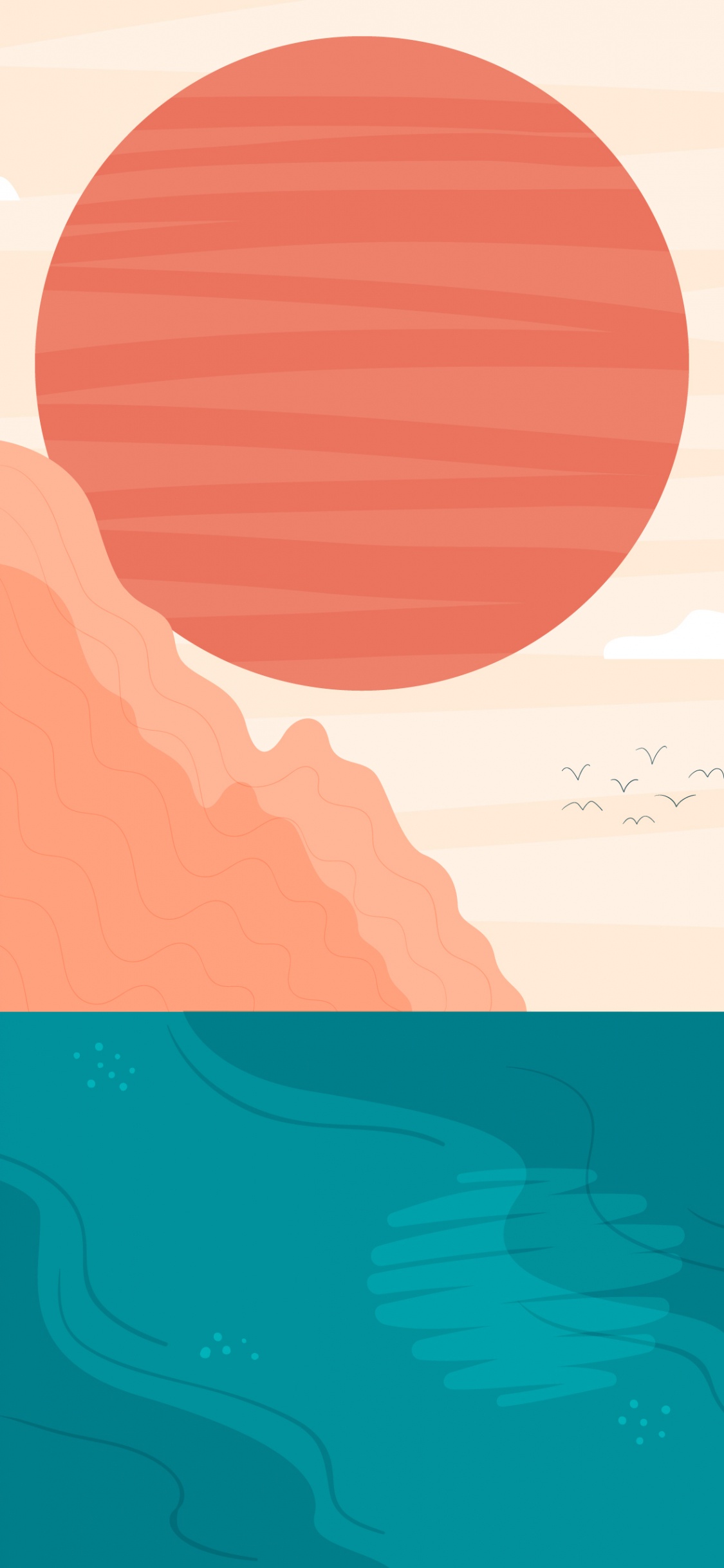 Kunst, Grafik-design, Orange, Farbtöne Und Schattierungen, Magenta. Wallpaper in 1125x2436 Resolution