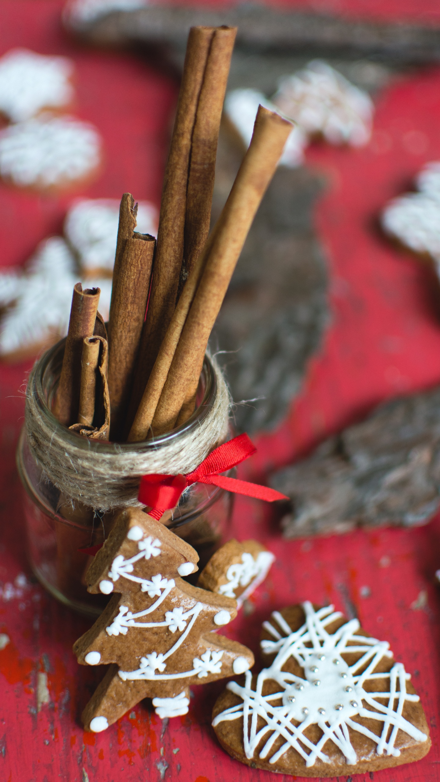 El Día De Navidad, Canela, Navidad, Ramita, Alimento. Wallpaper in 1440x2560 Resolution