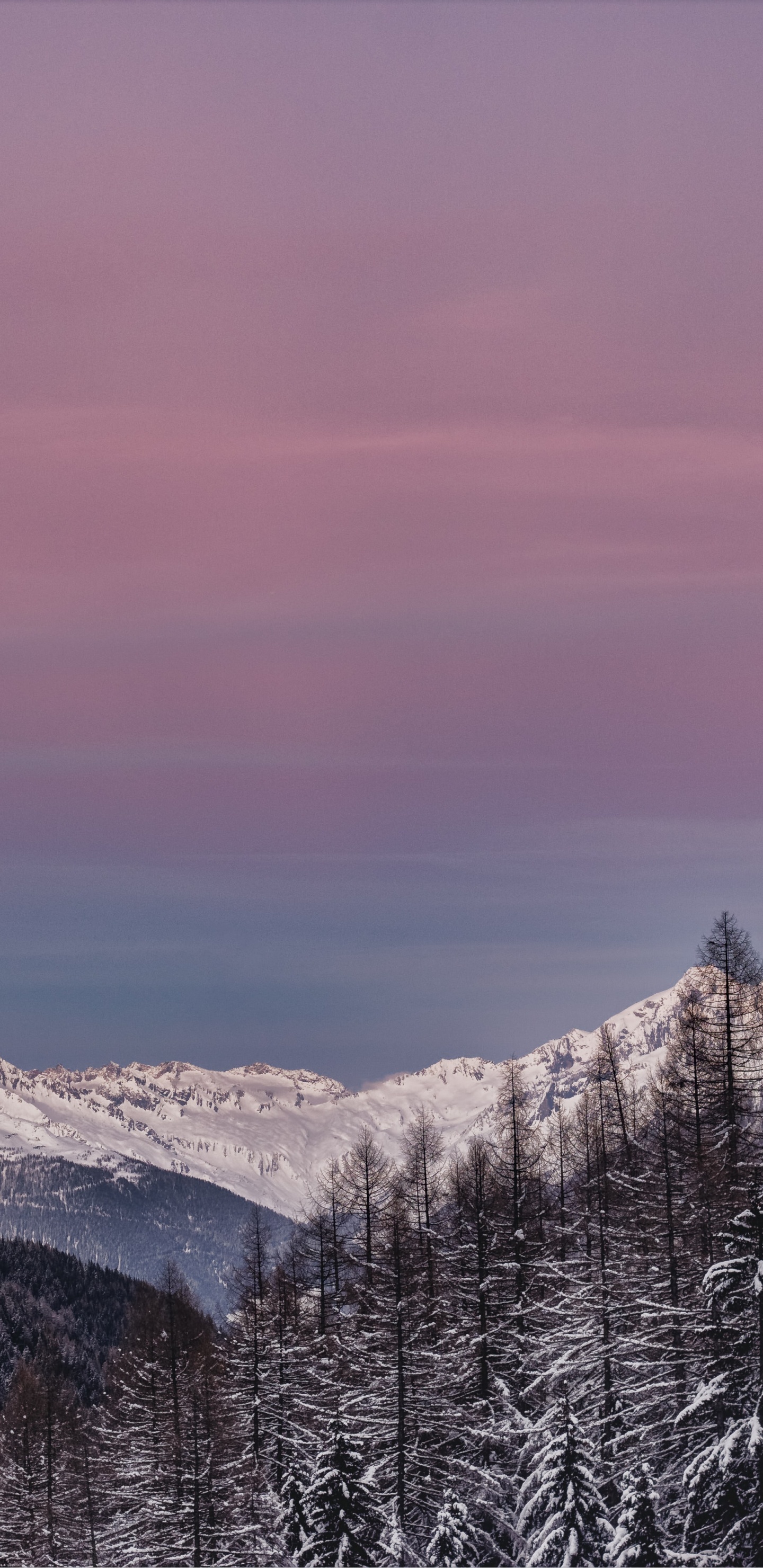 Les Reliefs Montagneux, Nature, Neige, Hiver, Gamme de Montagne. Wallpaper in 1440x2960 Resolution