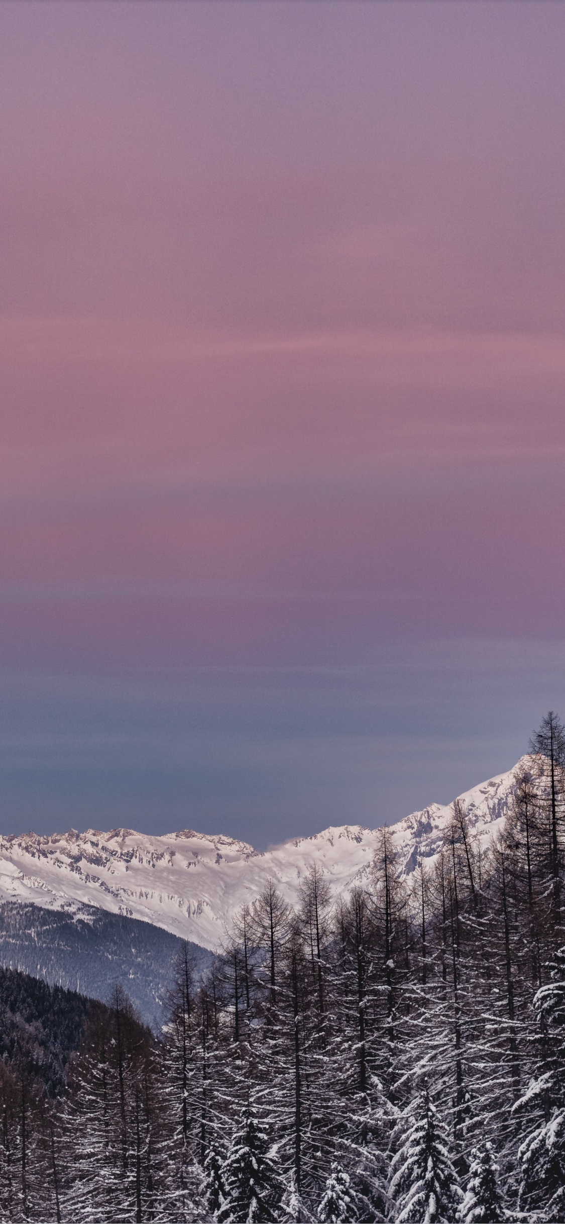 Mountainous Landforms, Mountain, Nature, Snow, Winter. Wallpaper in 1125x2436 Resolution