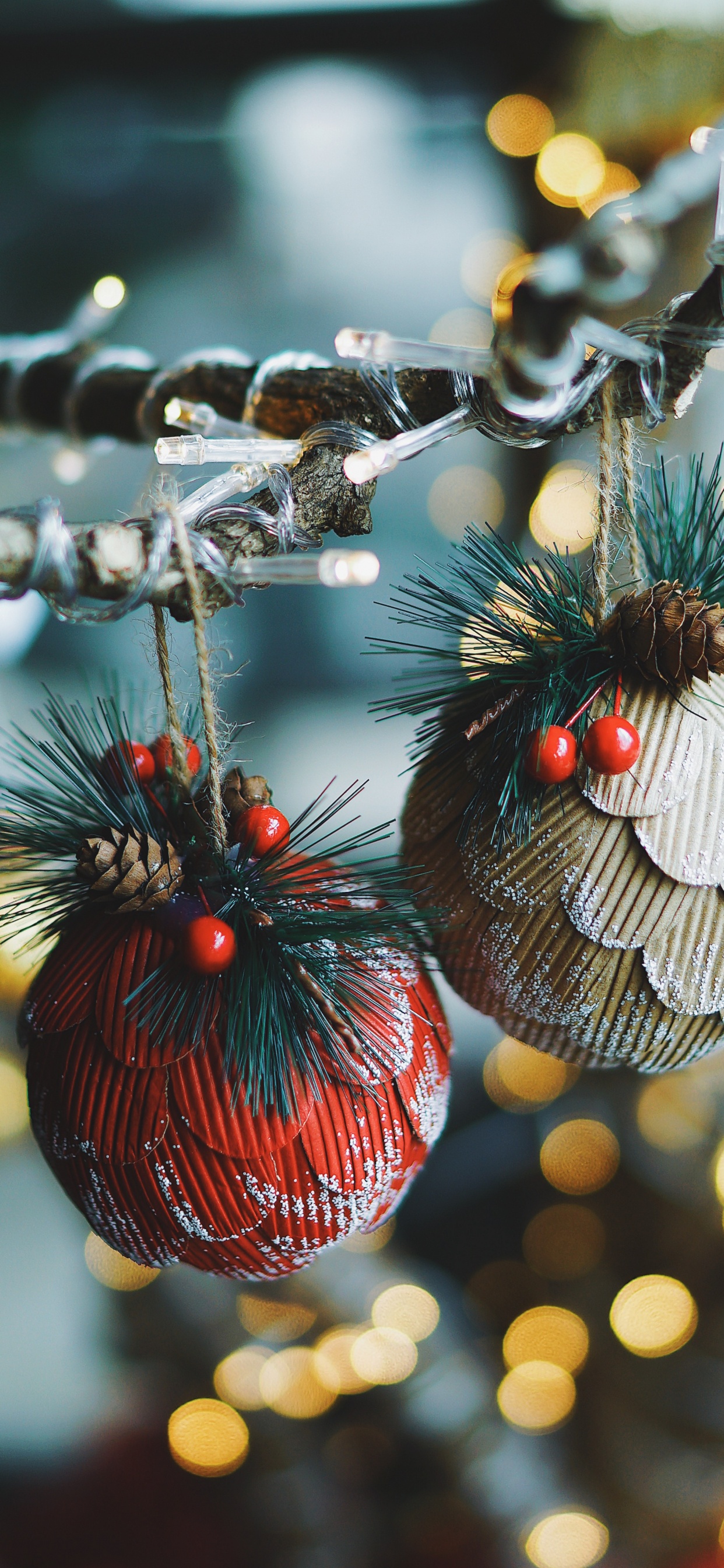 New Year, Christmas Day, Christmas Ornament, Tree, Ornament. Wallpaper in 1242x2688 Resolution