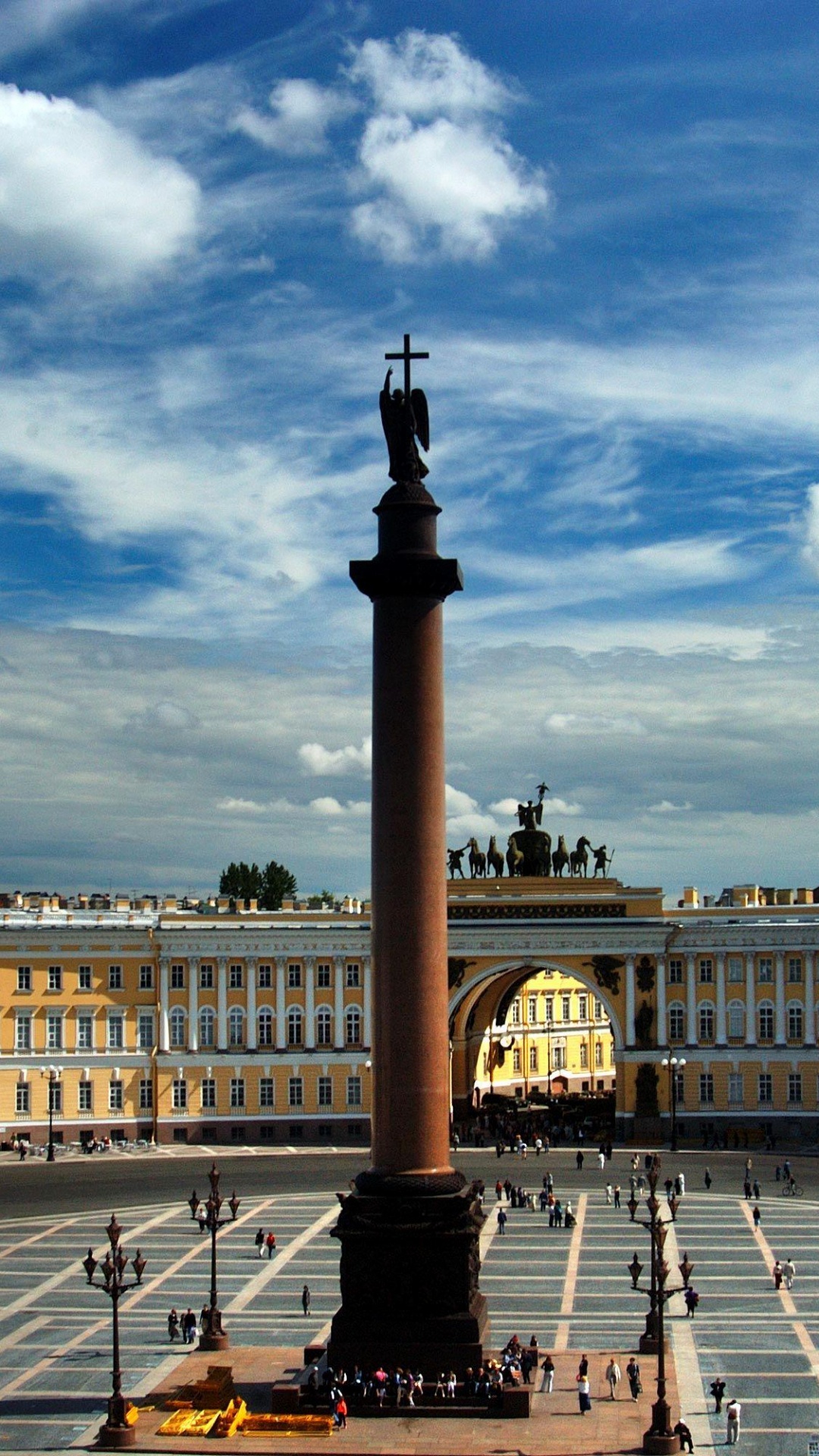 冬宫, 里程碑, 城市, 城镇广场, 水池 壁纸 1080x1920 允许