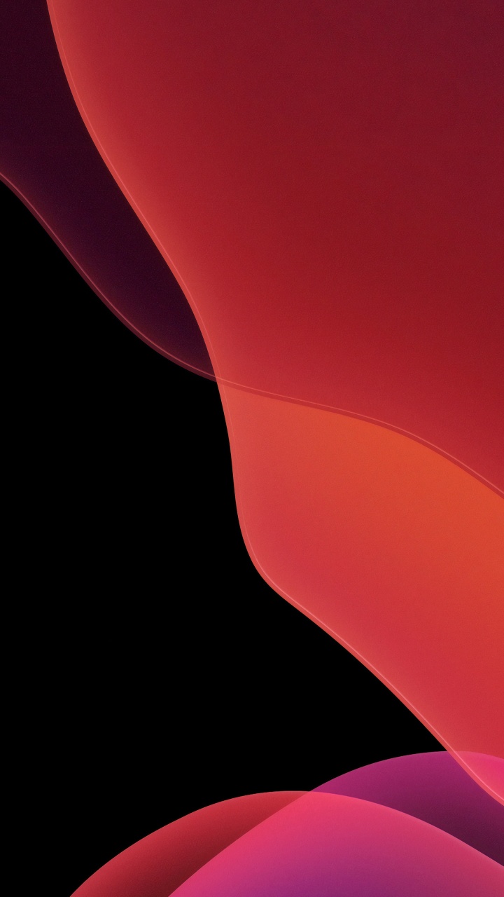IOS 13, Ios, Apple, 橙色, 红色的 壁纸 720x1280 允许