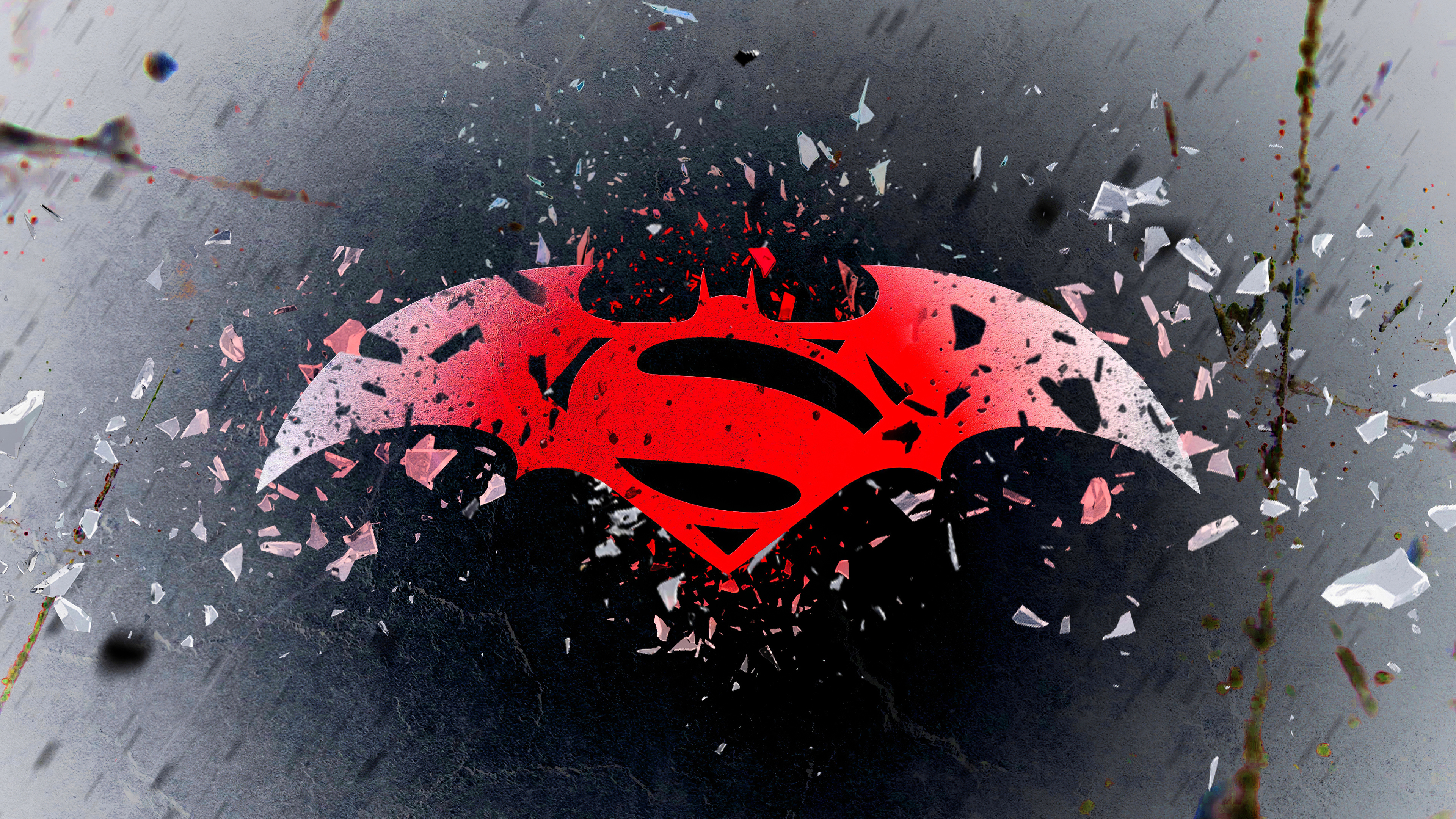 Rote Und Schwarze Maskenillustration. Wallpaper in 3840x2160 Resolution