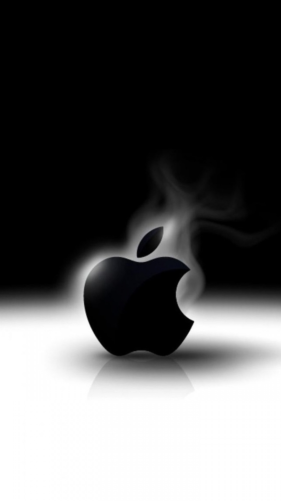 Apple, Black, Darkness, Graphics, Logo. Wallpaper in 1080x1920 Resolution