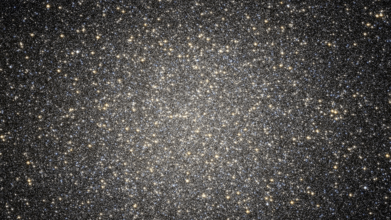 球状星团, 哈勃太空望远镜, 银河系, 明星, 黑色的 壁纸 1366x768 允许