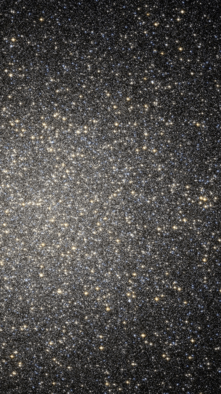 球状星团, 哈勃太空望远镜, 银河系, 明星, 黑色的 壁纸 750x1334 允许