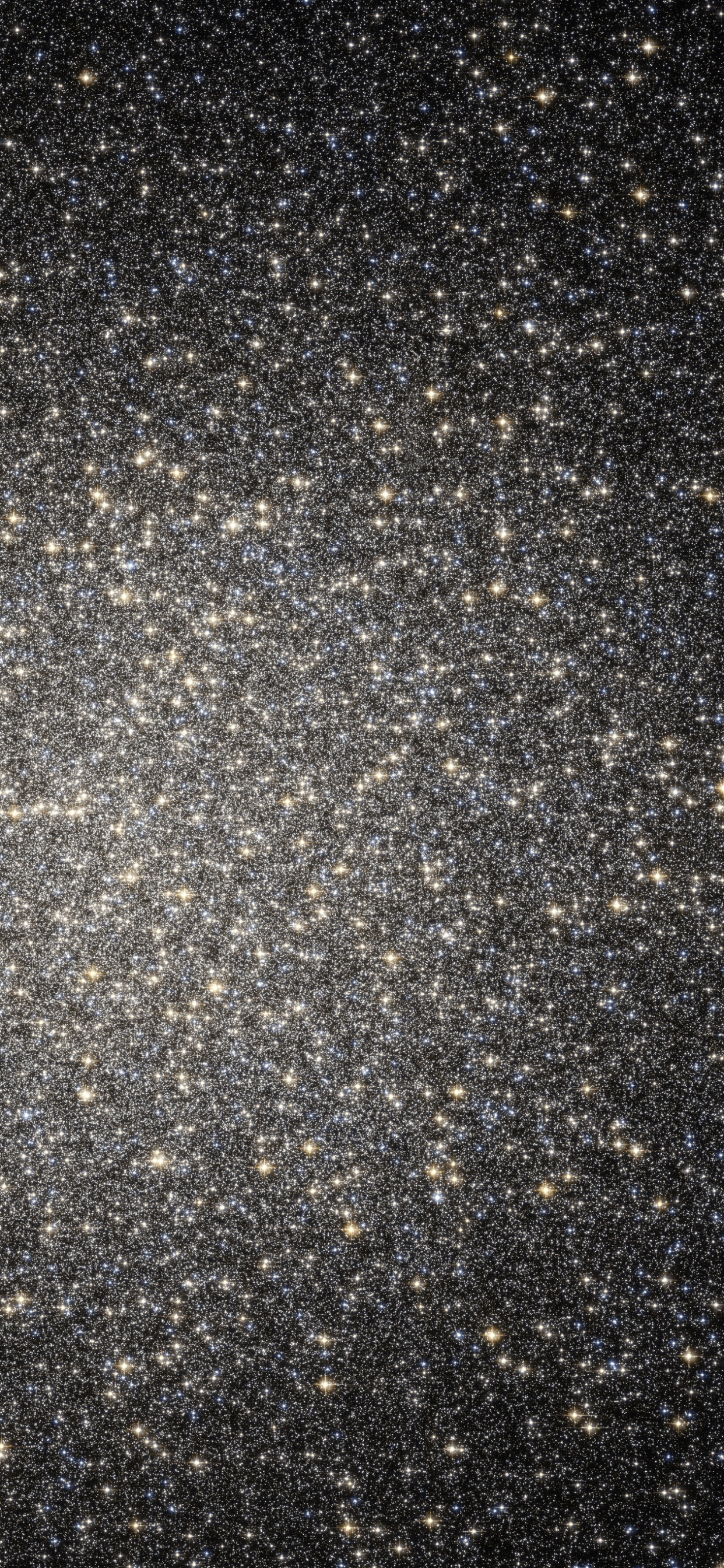 White and Black Stars in The Sky. Wallpaper in 1242x2688 Resolution