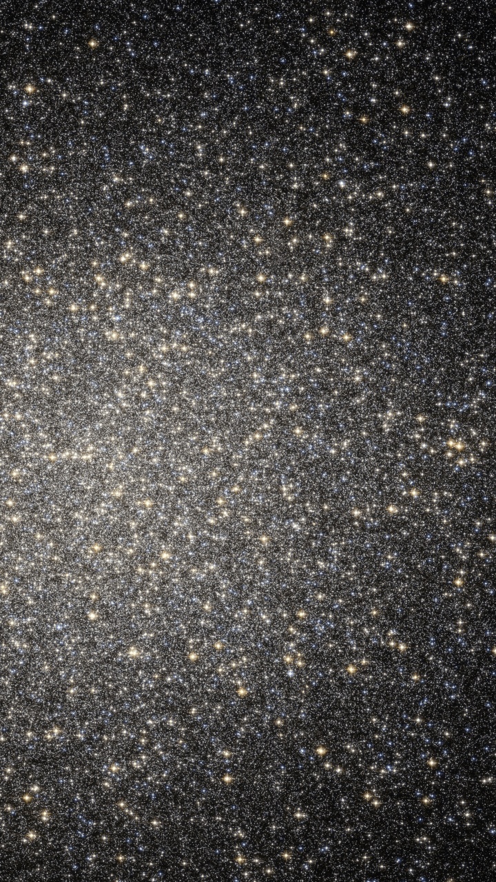 Weiße Und Schwarze Sterne am Himmel. Wallpaper in 720x1280 Resolution