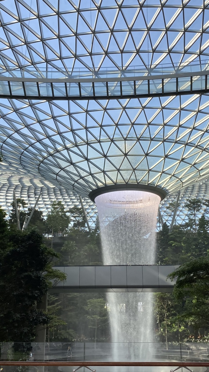 Singapore, Landmark, Garden, Water Feature, Tourist Attraction. Wallpaper in 720x1280 Resolution