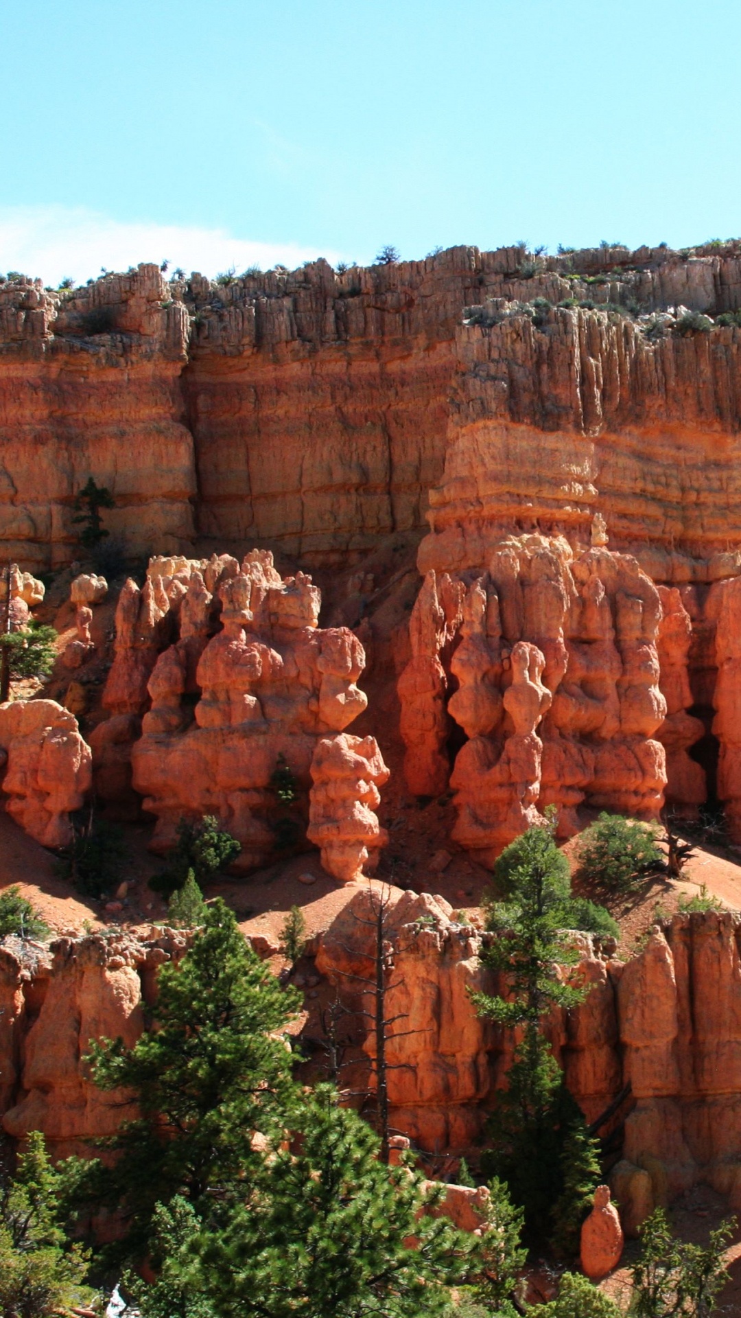 Brown Rock Formation Under Blue Sky During Daytime. Wallpaper in 1080x1920 Resolution