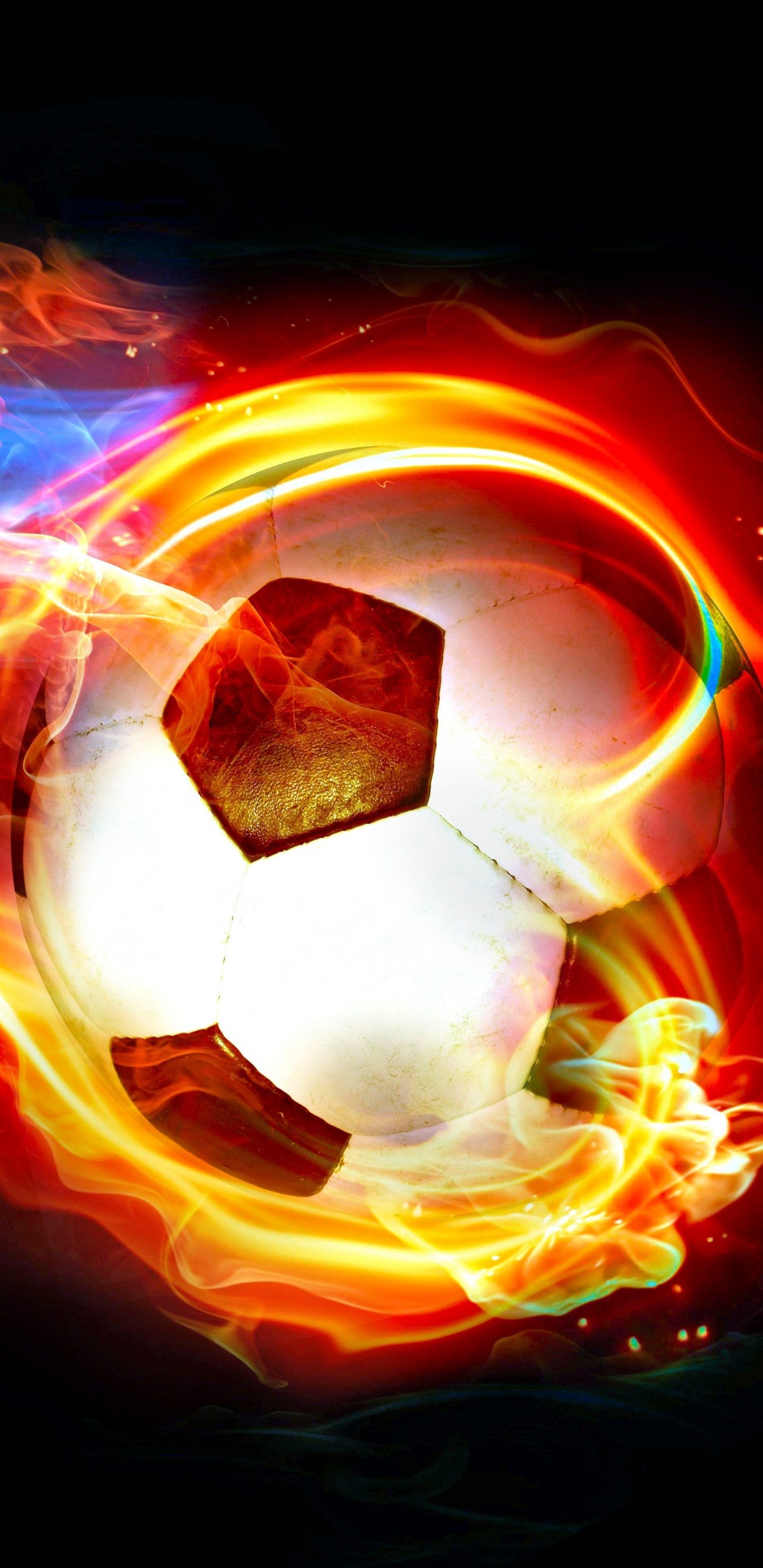 球, 橙色, 红色的, 光, 火焰 壁纸 1440x2960 允许