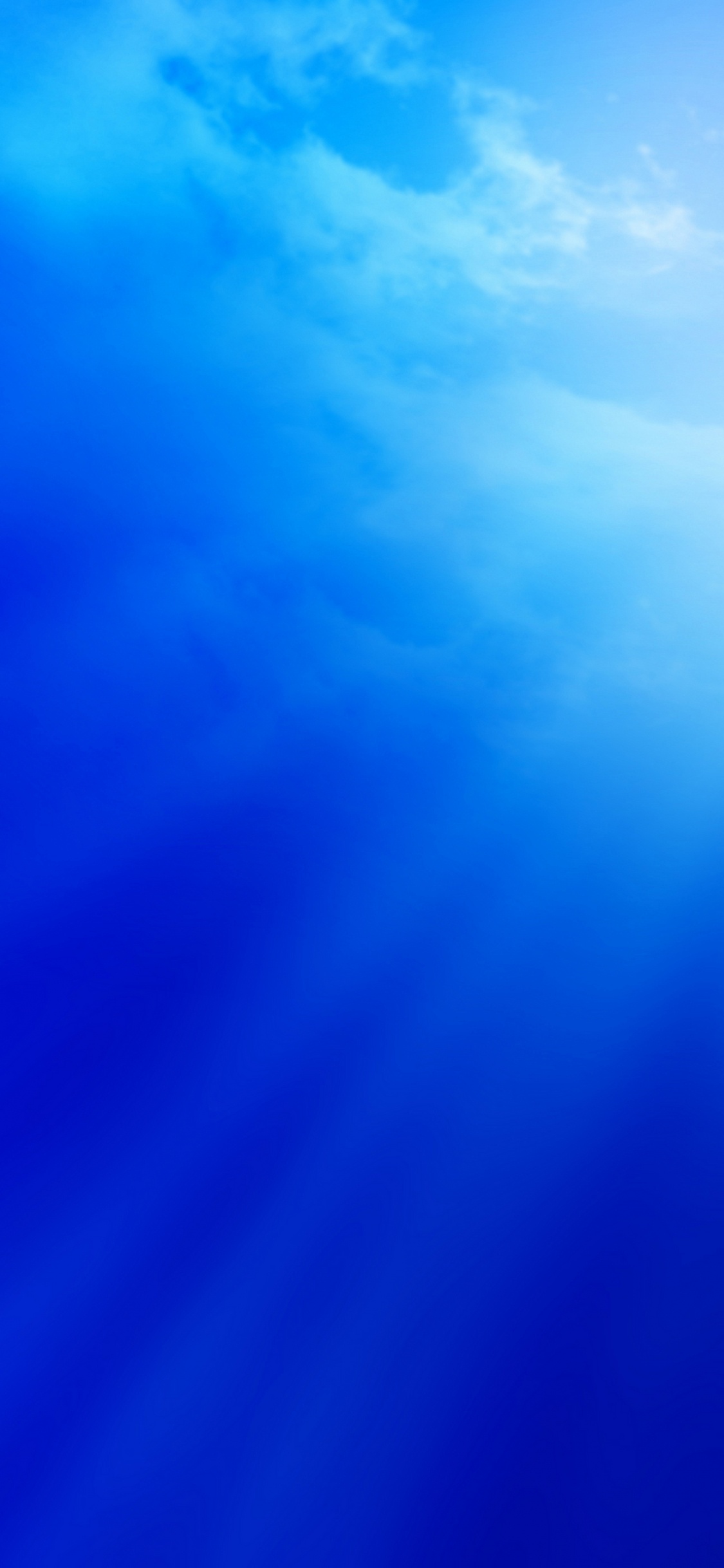 Nubes Blancas y Cielo Azul. Wallpaper in 1125x2436 Resolution