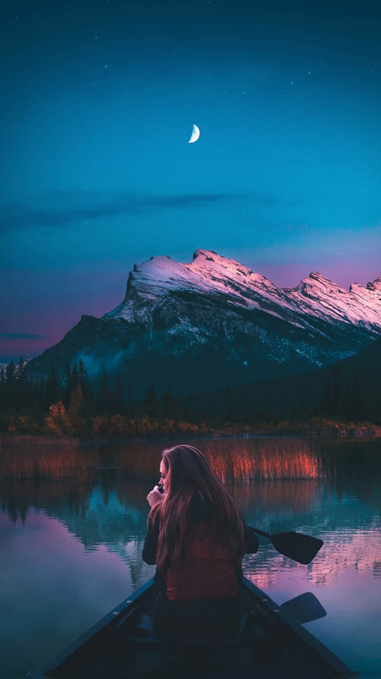 Reflection, Soundcloud, Water, Mountain, Atmosphere. Wallpaper in 750x1334 Resolution