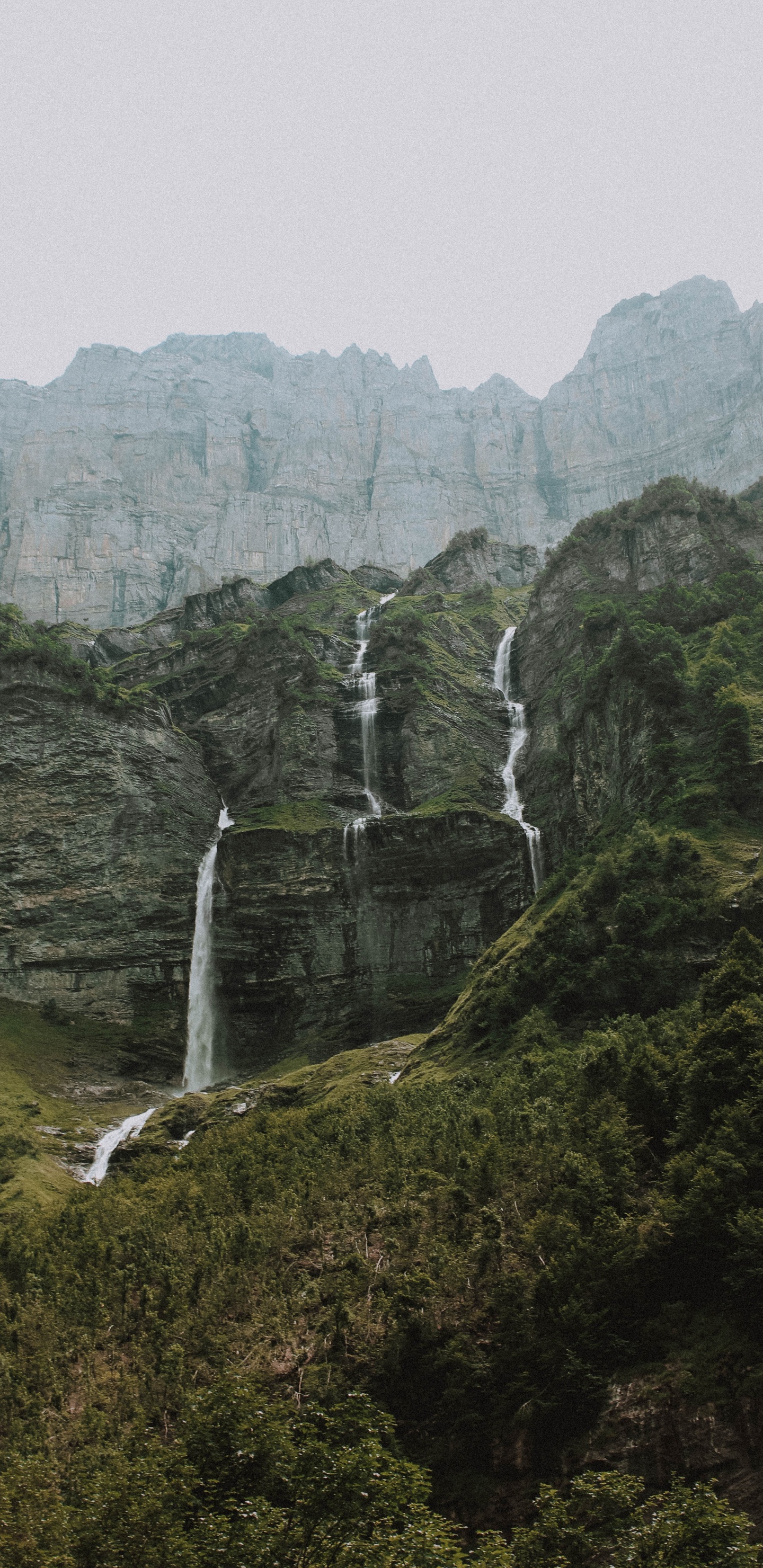 Tal, Wasserfall, Naturlandschaft, Mount Scenery, Hochland. Wallpaper in 1440x2960 Resolution