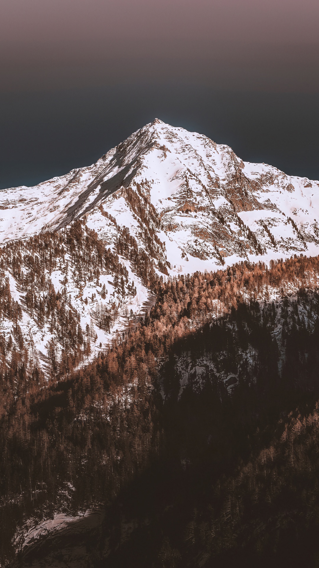 Mountain, Snow, Nature, Mountain Range, Wood. Wallpaper in 1080x1920 Resolution