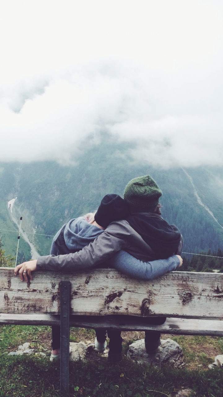 Les Reliefs Montagneux, Séance, Station de Montagne, Ciel, Amour. Wallpaper in 720x1280 Resolution