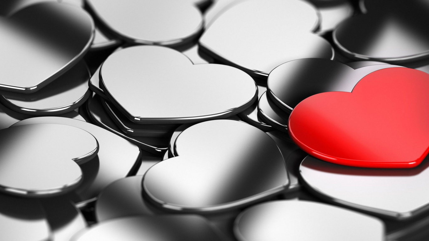 Heart, Love, Stock Illustration, Dating, Illustration. Wallpaper in 1366x768 Resolution