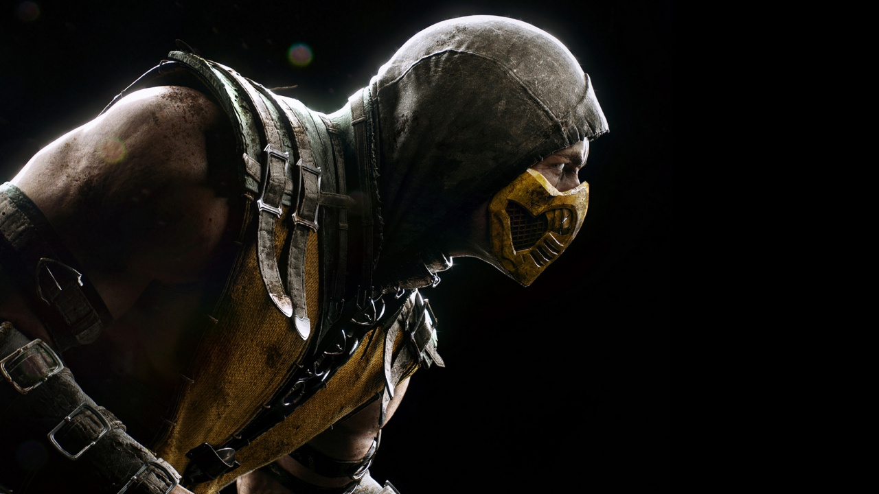 Mortal Kombat x, Mortal Kombat, Scorpion, Raiden, Obscurité. Wallpaper in 1280x720 Resolution