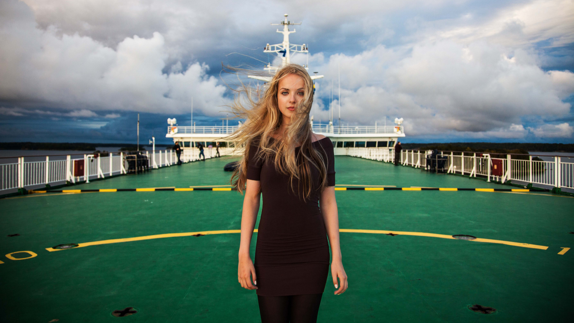 Rumänien, Portrait, Blau, Cloud, Blonde. Wallpaper in 1920x1080 Resolution