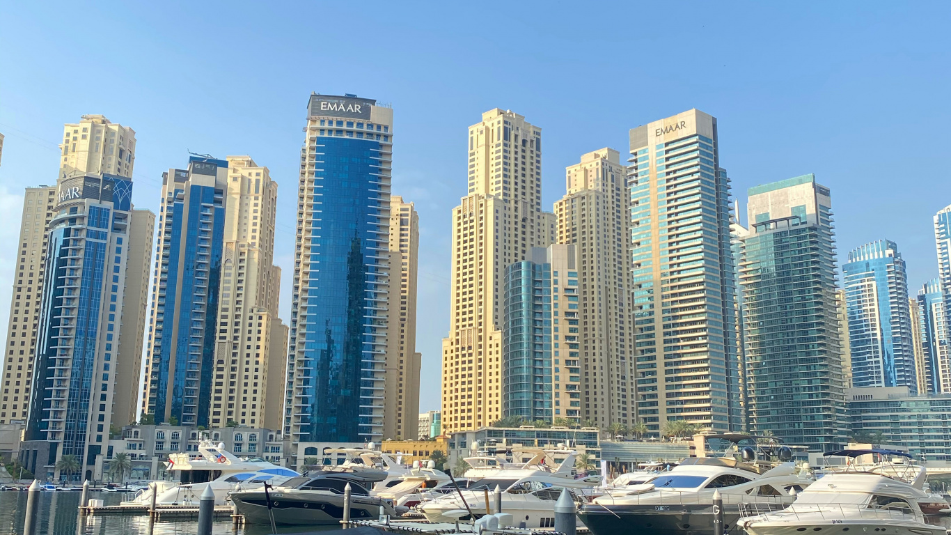 塔块, 船只, 大都会, 城市, 城市景观 壁纸 1366x768 允许