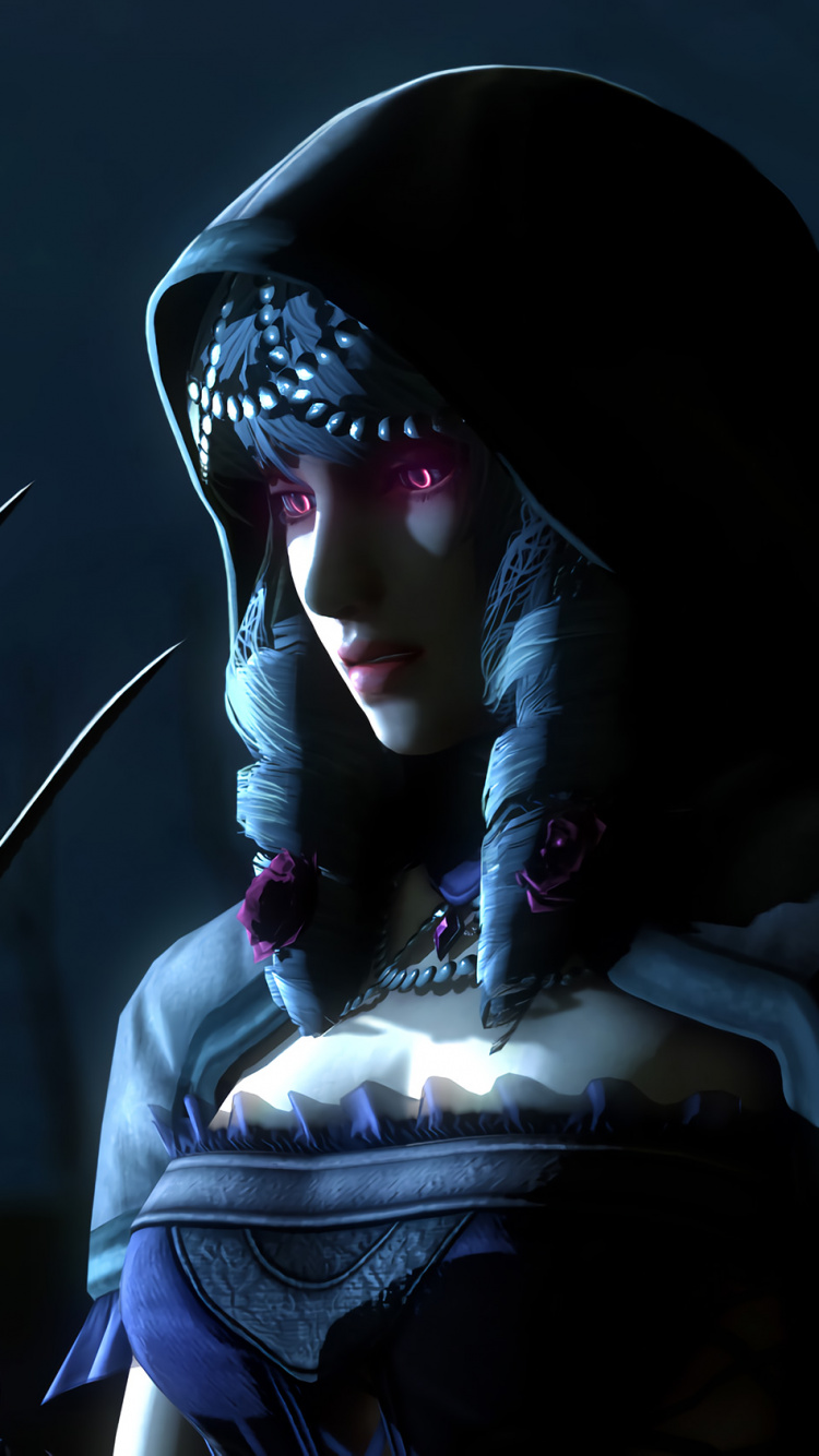 Frau in Schwarzem Hoodie Und Schwarzer Strickmütze. Wallpaper in 750x1334 Resolution