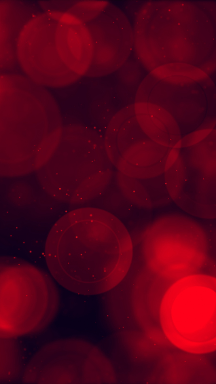 Bokeh Lumière Rouge et Blanche. Wallpaper in 750x1334 Resolution