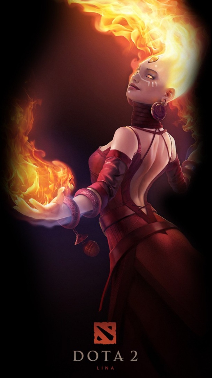 Dota 2, la Defensa de Los Antiguos, Valve Corporation, Llama, Fuego. Wallpaper in 720x1280 Resolution