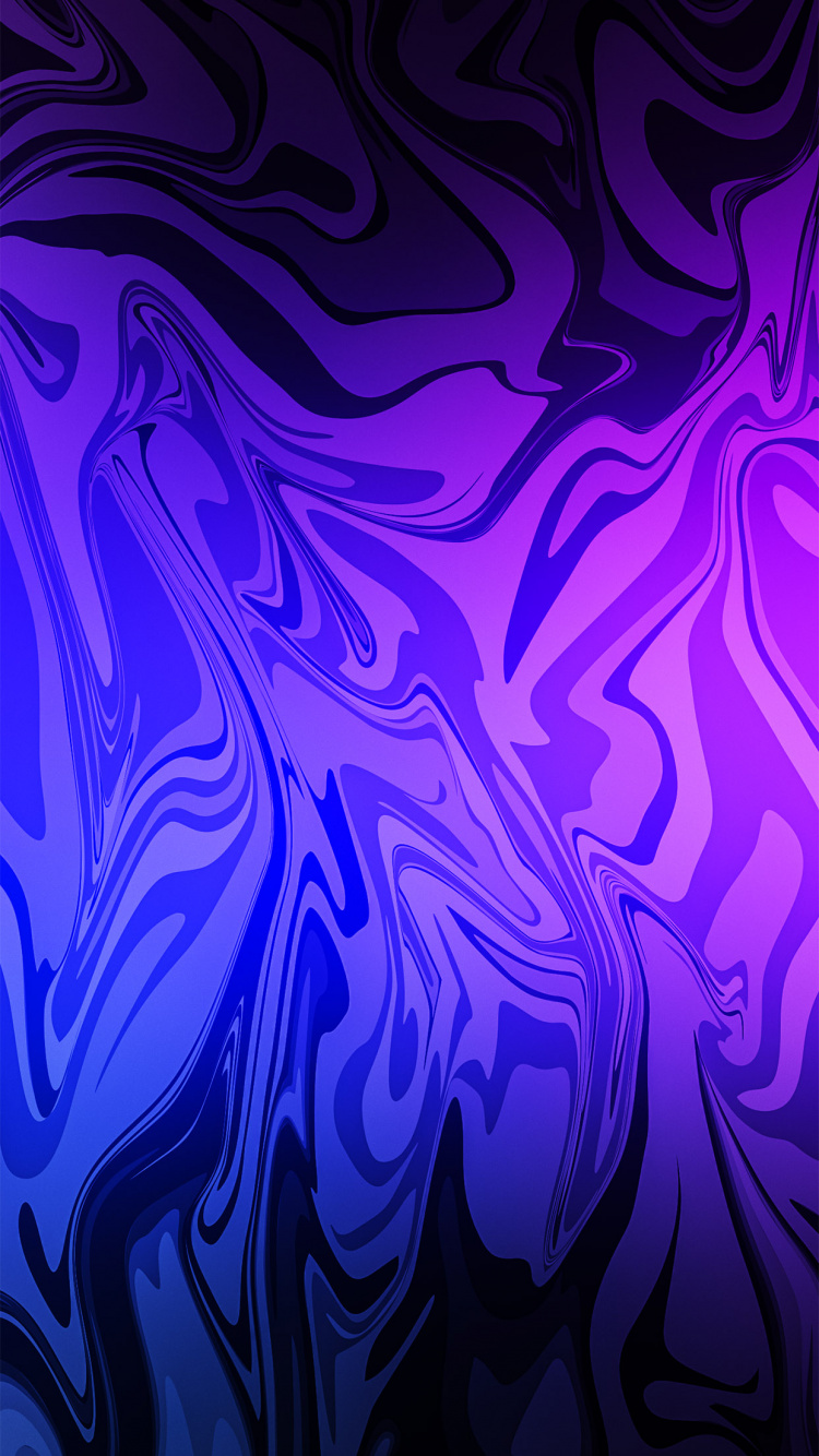 电蓝色的, 紫色的, Azure, 液体, 紫罗兰色 壁纸 750x1334 允许