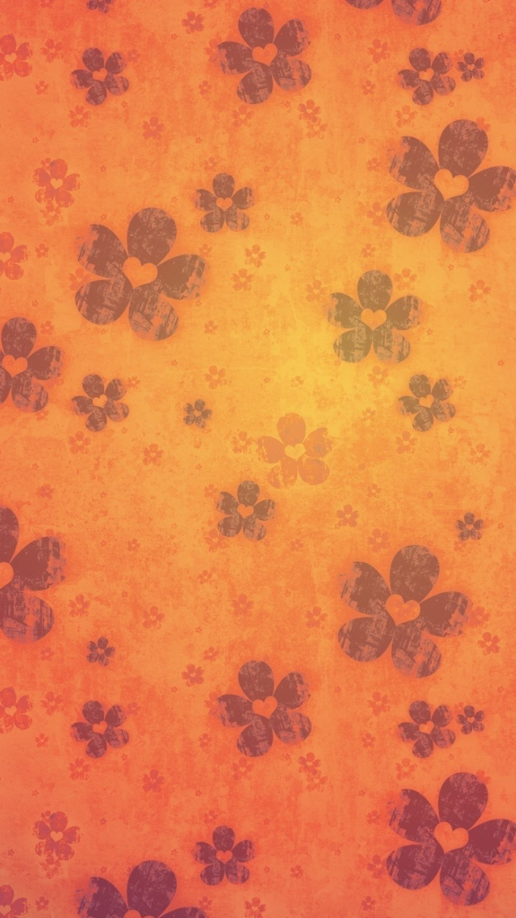 Patrón, Naranja, Amarillo. Wallpaper in 750x1334 Resolution