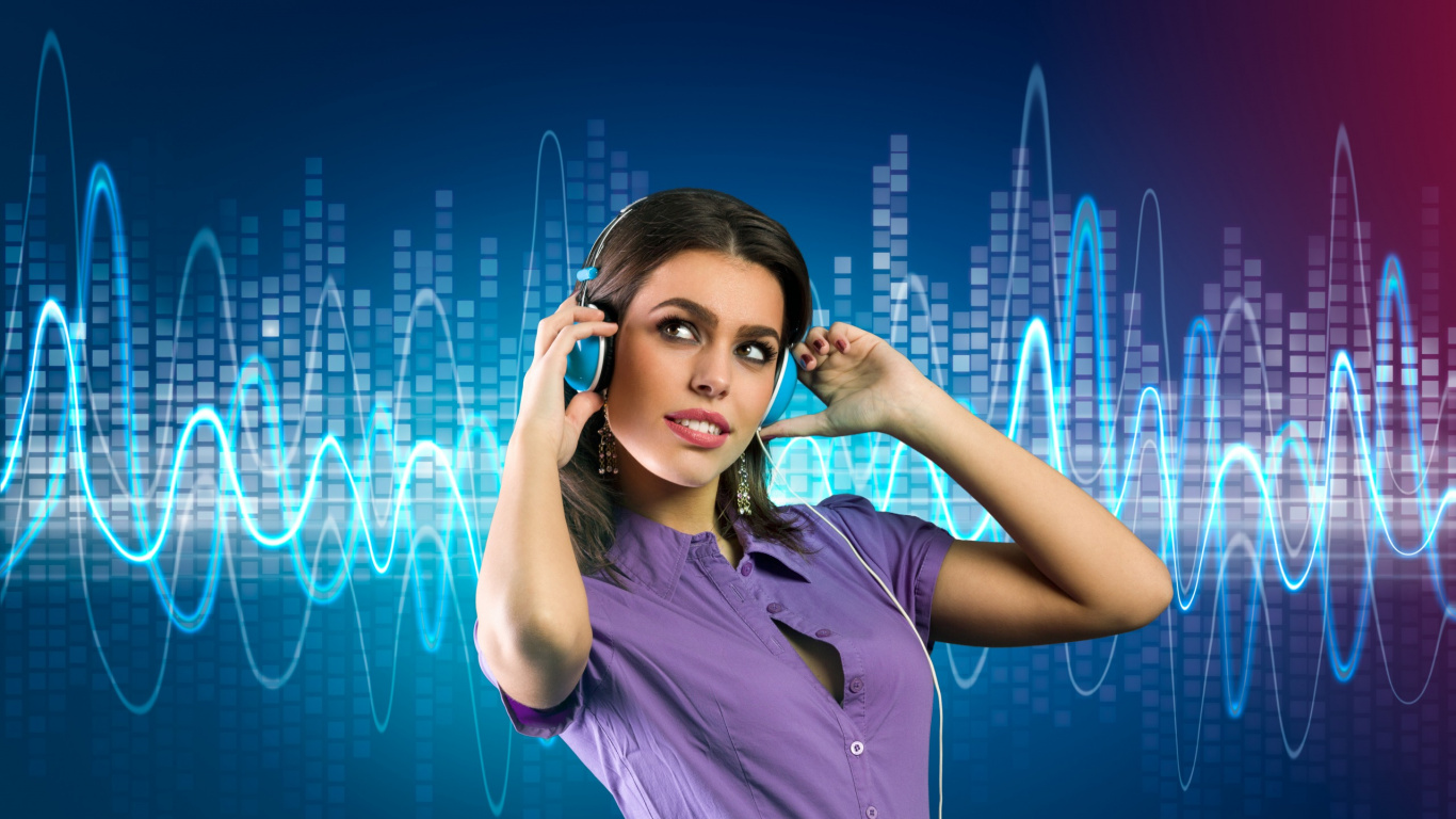 Musik, Elektronische Dance-Musik, House-Musik, Blau, Purpur. Wallpaper in 1366x768 Resolution